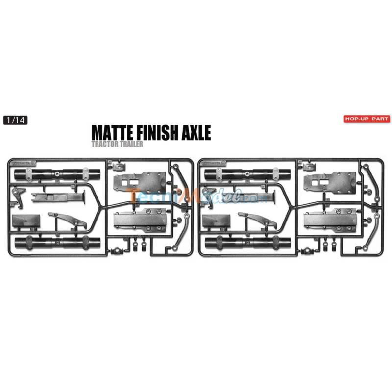 2 Grappes d'essieu Tamiya pour remorque, teinte matte TAMIYA 56525