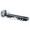 Semi-remorque plateau européenne 3 essieux 1/14 pour camion RC - Hercules Hobby 140403