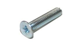 Bag of 20 Cross Recess Countersunk Flat Head Screws M2X6 Zinc white DIN 965