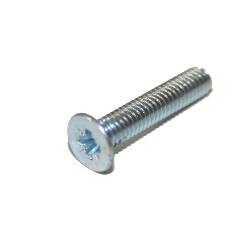 Bag of 20 Cross Recess Countersunk Flat Head Screws M2X6 Zinc white DIN 965