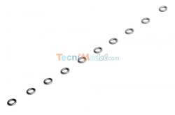 10 Anneaux en inox pour gréement de voilier Joysway 881526