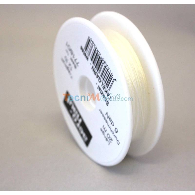 Fil d'écoute Ø0,3mm blanc 20m - Aero-Naut 771801