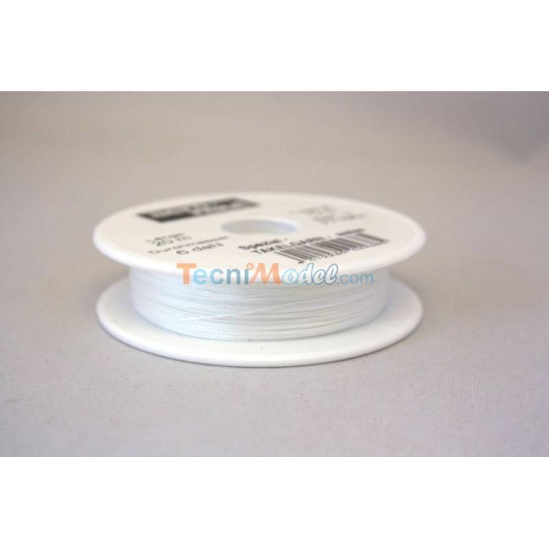 Fil d'écoute Ø0,3mm blanc 20m - Aero-Naut 771801