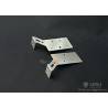 2 Stainless steel taillight mounts for rc Tamiya trucks - LESU ZK-K006