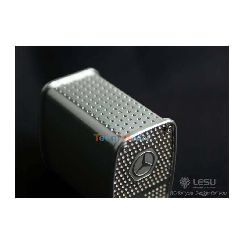 Metal Rear Exit Exhaust for Mercedes Tamiya 1/14 RC Truck by LESU
LESU G-6050-A
