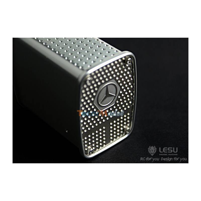 Metal Rear Exit Exhaust for Mercedes Tamiya 1/14 RC Truck by LESU
LESU G-6050-A