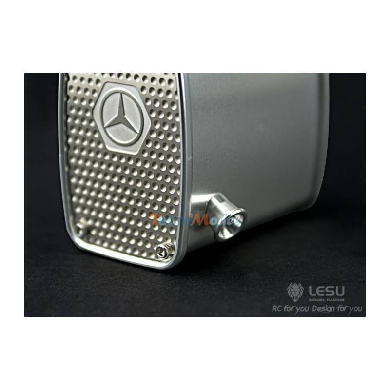 1 Echappement à sortie arrière en métal pour Mercedes Tamiya LESU G-6050-C