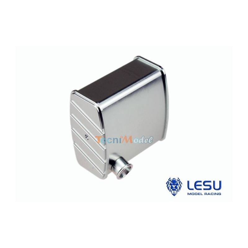 Metal exhaust with rear outlet for MAN Tamiya 1/14 - LESU G-6043