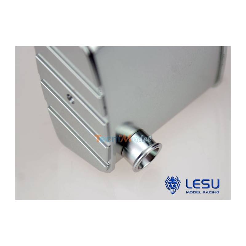 Metal exhaust with rear outlet for MAN Tamiya 1/14 - LESU G-6043