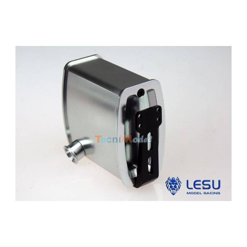Metal exhaust with rear outlet for MAN Tamiya 1/14 - LESU G-6043