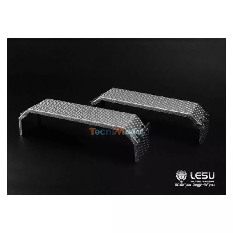Paire de garde-boues arrière métal pour tandem pour camion radiocommandé 1/14 LESU LS-20160901-A-1