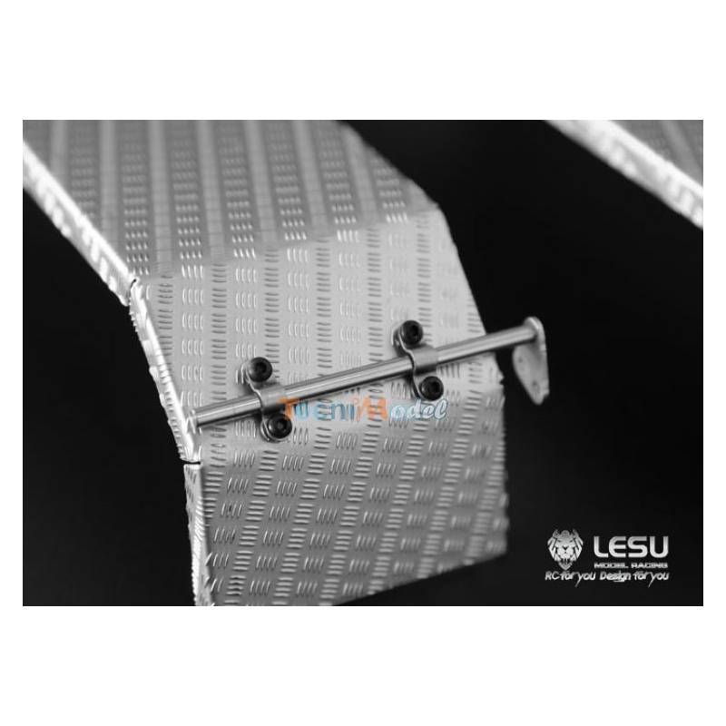 Paire de garde-boues arrière métal pour tandem pour camion radiocommandé 1/14 LESU LS-20160901-A-1