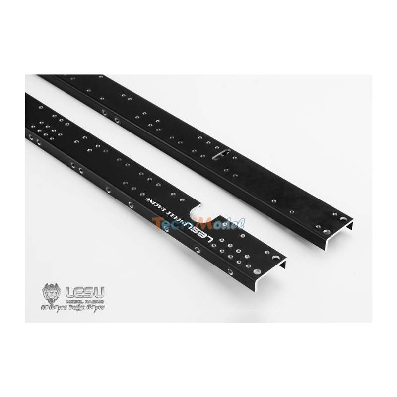 Paire de longerons pour camion rc 6x6 ou 6x4 LESU L-104