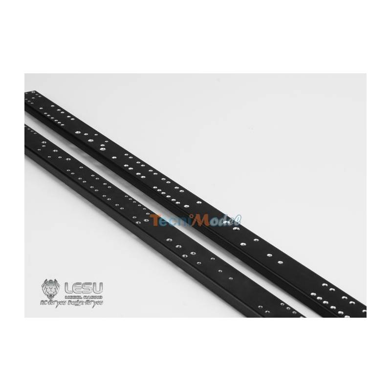 Paire de longerons de châssis 600mm pour camion benne 8x8 ou 8x4 LESU L-108