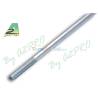 10 Stainless steel rods 2,1mm / 1 threaded end M2,5 - 20 cm