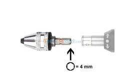 Quick chuck with 4mm bit