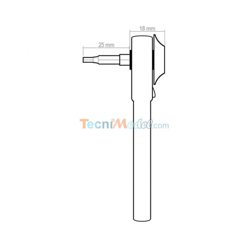 clef a cliquets pour embouts 4mm