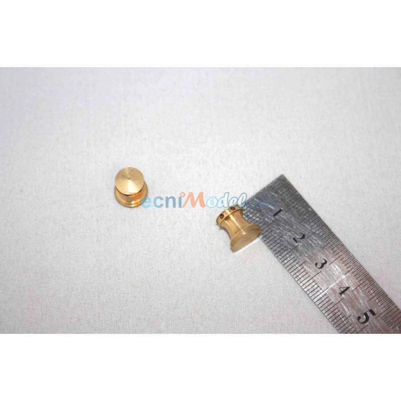 2 Cabestans Ø11 x 11mm en laiton