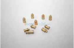 10 Bollards Ø4 x 7mm brass Billing Boats KRICK BF0106