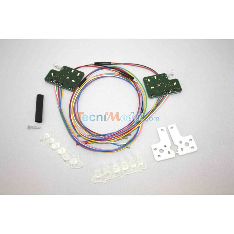 2 Platines de leds pour feux avant MAN Tamiya Servonaut LV7TGX