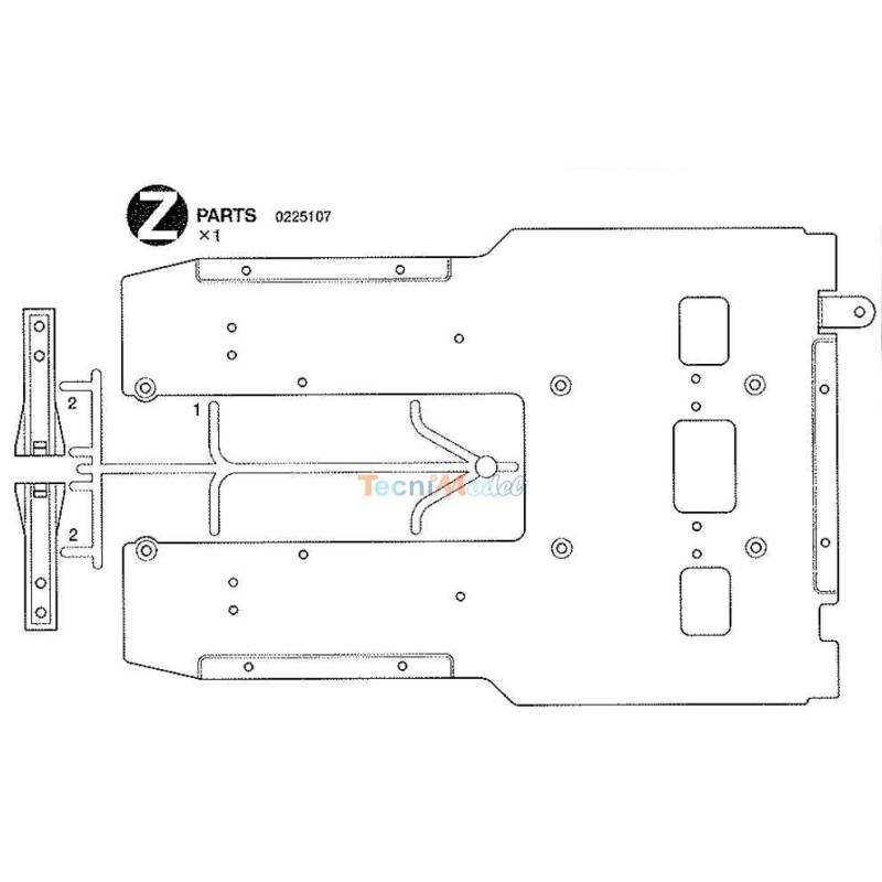 Grappe Z Knight Hauler Tamiya 0225107 (Plancher)