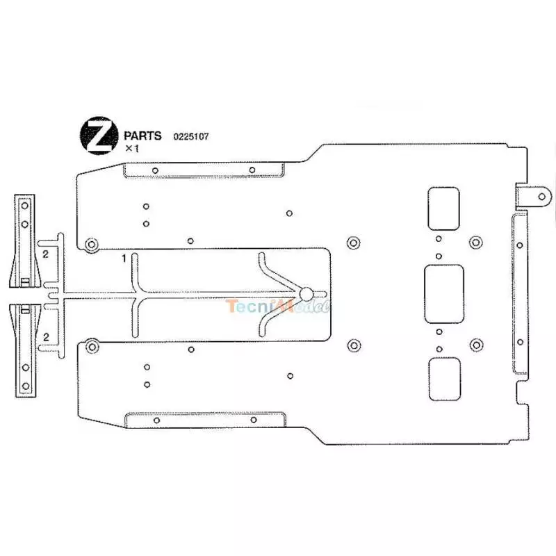Z Knight Hauler Cluster Tamiya 0225107 (Floor)