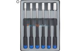Set of 6 screwdrivers, hexagonal 4-8mm