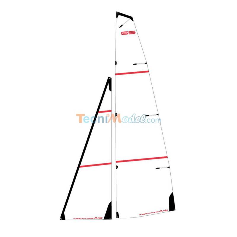 A-size sails for Joysway DF65 Dragon Force V6 RC Sailboat (50-microns mylar)
