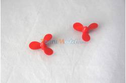 2 three-bladed propellers Ø30mm plastic for 2mm shaft