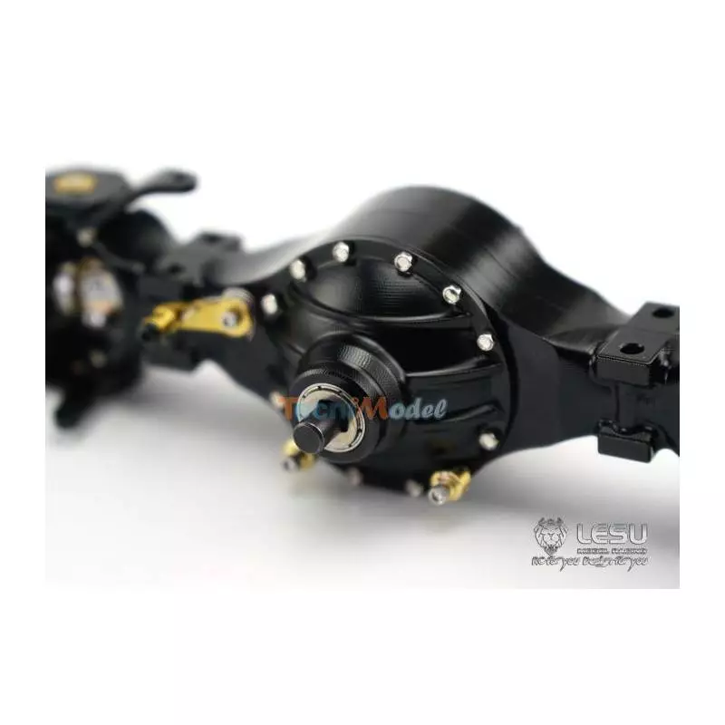 Pont avant moteur alu avec blocage de différentiel pour camions Tamiya Lesu Q-9006