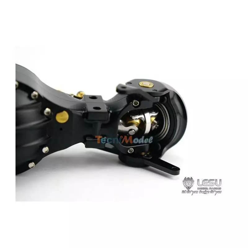 Pont avant moteur alu avec blocage de différentiel pour camions Tamiya Lesu Q-9006