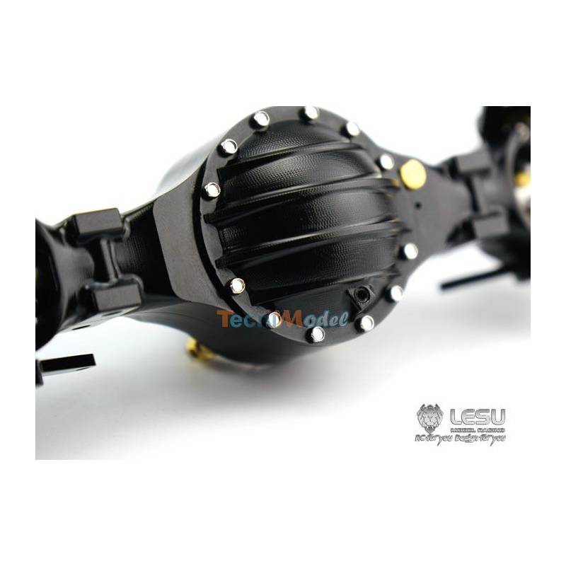 Aluminium front axle with differential lock for trucks Tamiya Lesu Q-9006