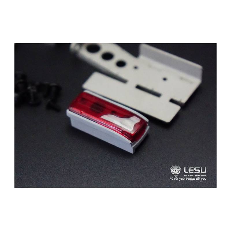 Metal tail lights and brackets for trucks Tamiya LESU G-6099