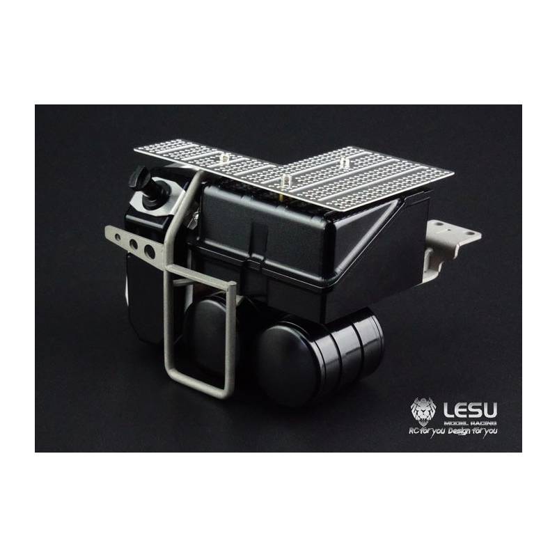 Ensemble bloc batterie et réservoirs version A pour Mercedes Tamiya  LESU G-6070-A