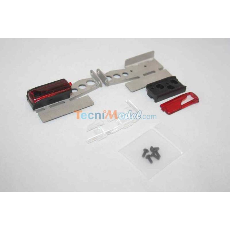 Feux arrière de MAN et supports métal pour camion Tamiya radiocommandé - LESU G-6099