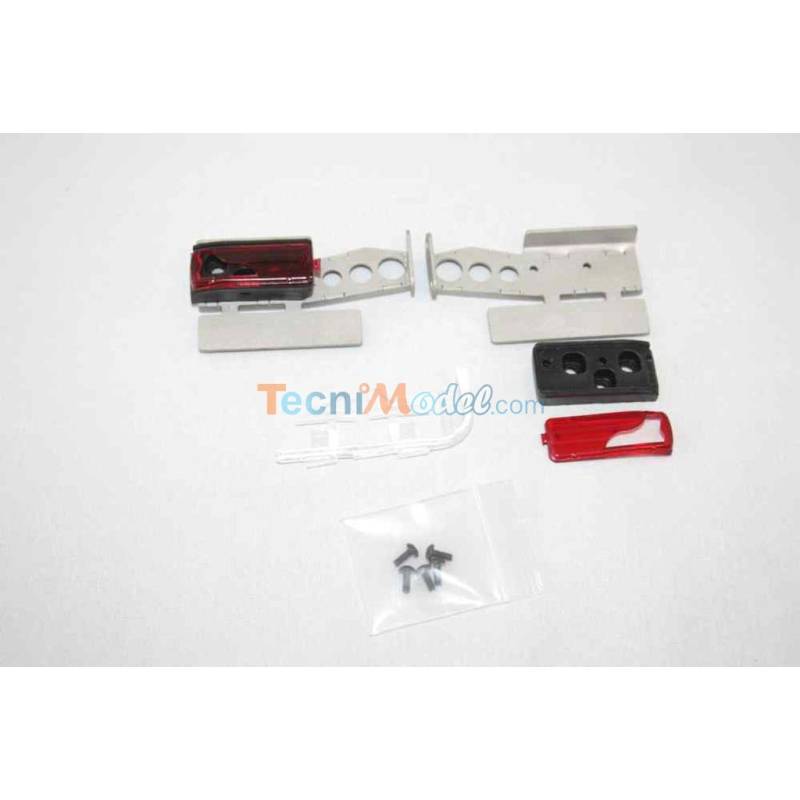Feux arrière de MAN et supports métal pour camion Tamiya radiocommandé - LESU G-6099