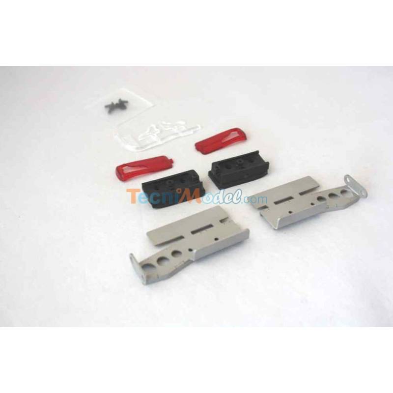 Feux arrière de MAN et supports métal pour camion Tamiya radiocommandé - LESU G-6099