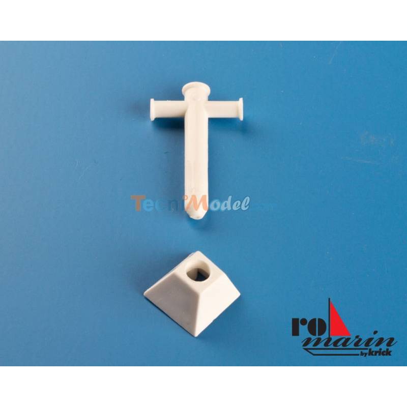 6 bittes en croix 30mmx16mm