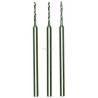 3 drills in wolfram-vanadium steel Ø 1,0 mm axis Ø 2,35