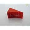 Pair of red wheel chocks