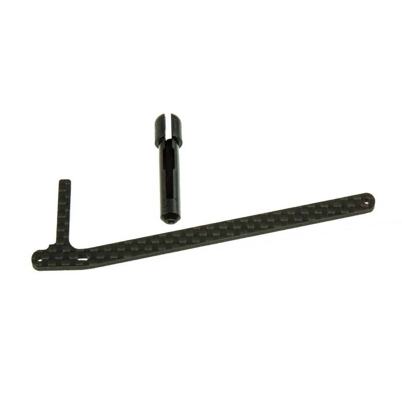 Tête de mât carbone pour voiles A,B et C pour Dragon Force 65 V6 Joysway 881513