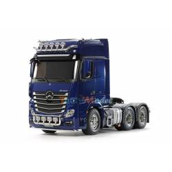 Camion Mercedes Actros 3363 6x4 Gigaspace 1/14 version bleu métallisé Tamiya 56354