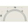 Pair of black ABS front mudguards