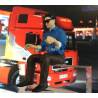Figure of a male driver with sunglasses 1/14.5