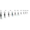 10 Single Bronzed Barrel Swivels N°12 Length 14mm
