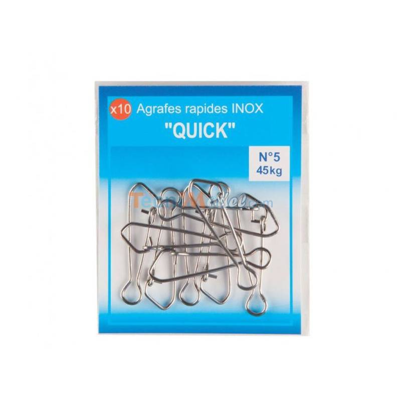 QUICK STAINLESS STEEL FASTENERS N° 1 - Pack of 10