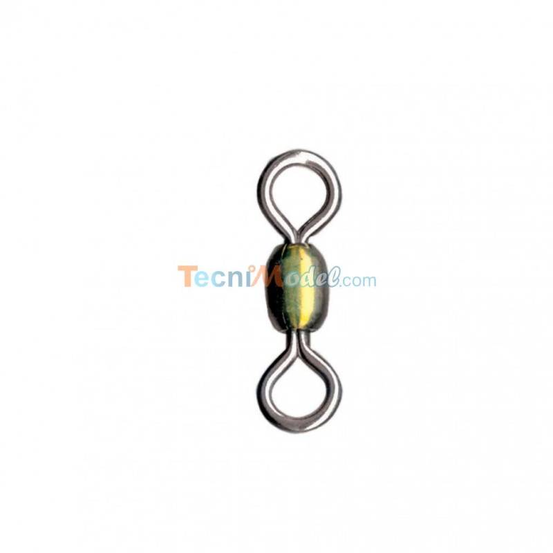 5 SUPER BERKELEY STAINLESS STEEL swivels - N°6 Length: 14mm