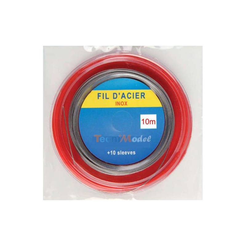 10 m LINE - TR STEEL WIREESSE 7 STAINLESS STEEL STRANDS - 18 KG