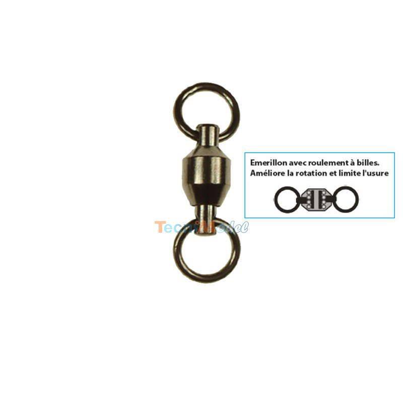 3 Ball Bearing Fishing Swivels "TORNADO STRONG" No. 0