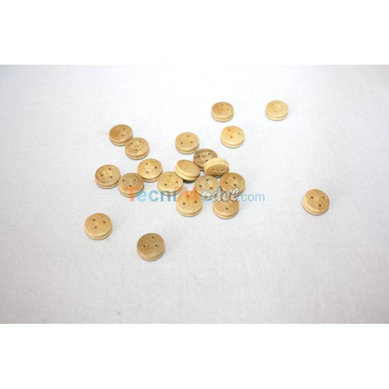 20 Caps De Mouton Bois clair Ø10mm Aero-Naut 528010